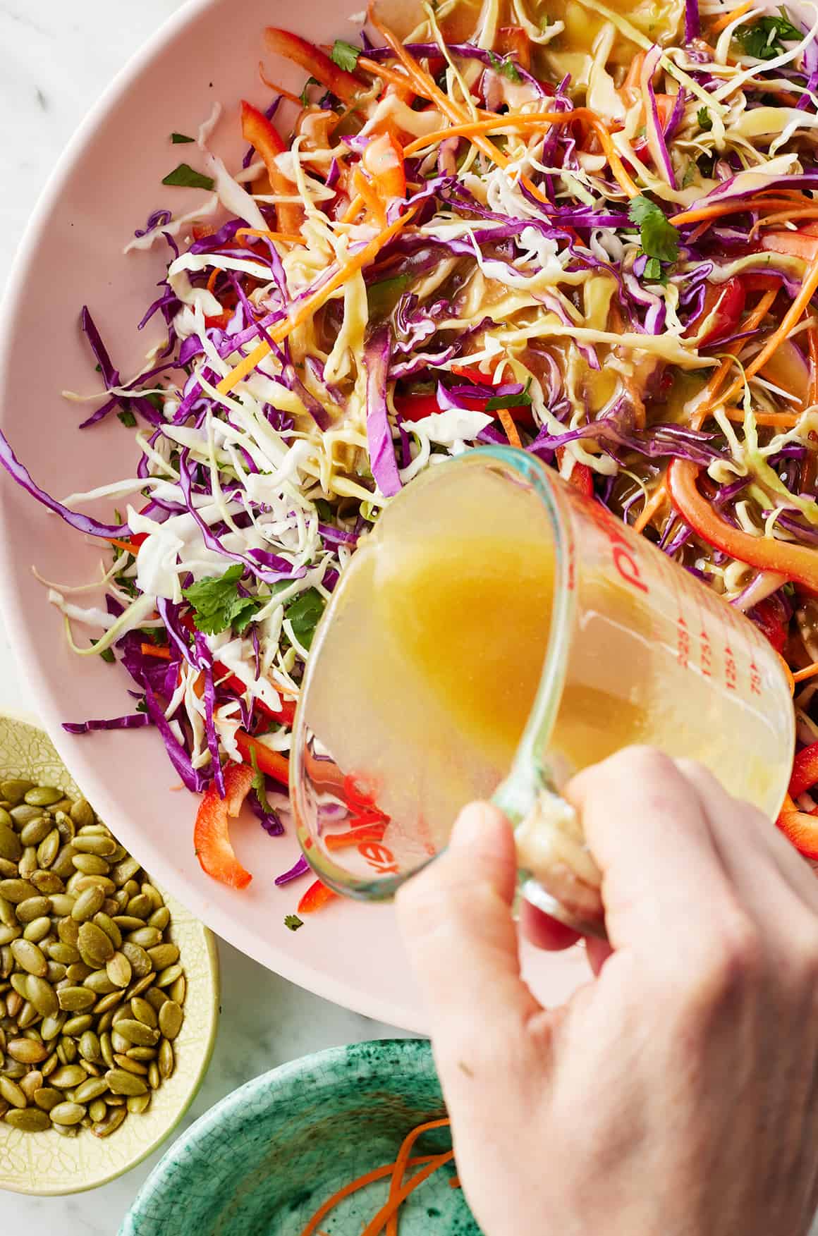Fermented Cabbage & Ginger Salad with Lemon Dressing