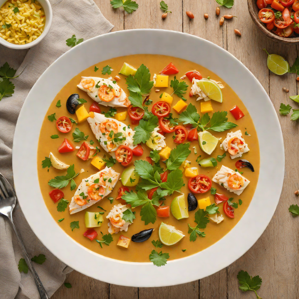 Moqueca-Style Brazilian Fish Stew with Coconut Milk and Palm Oil