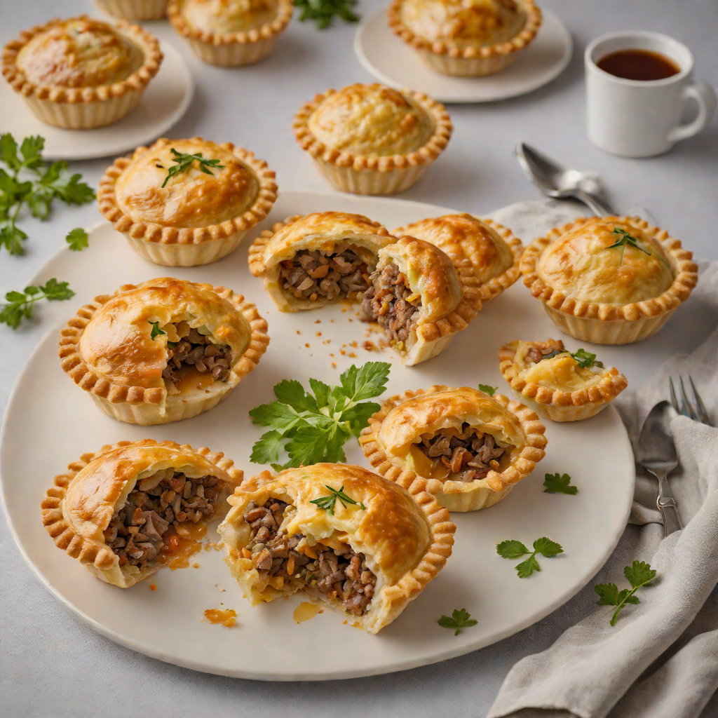 Oven-Baked Aussie Meat Pies with Golden Puff Pastry