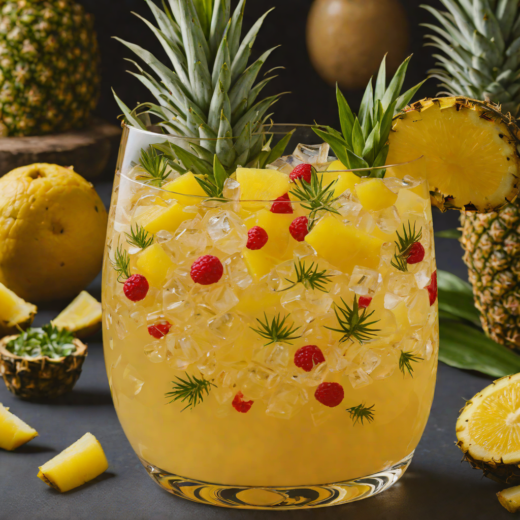 Jungle Fruit Bowl Punch with Pineapple and Tropical Citrus