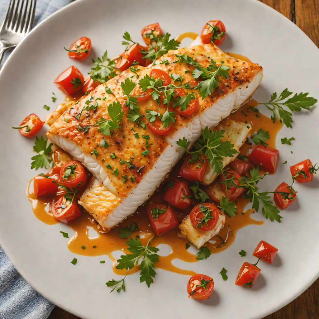 Baked Spanish-Style Cod with Smoked Paprika and Tomato