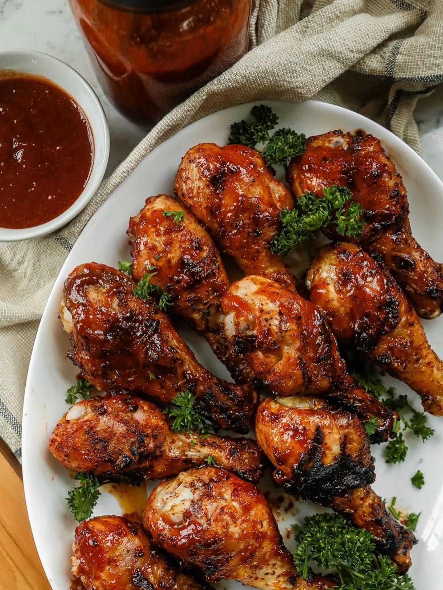 Barbecue Chicken Rissoles with Smoky Tomato Sauce