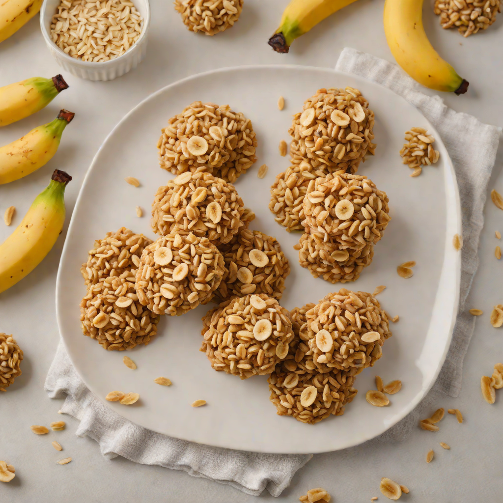 No-Bake Banana Oat Cookies for Kids