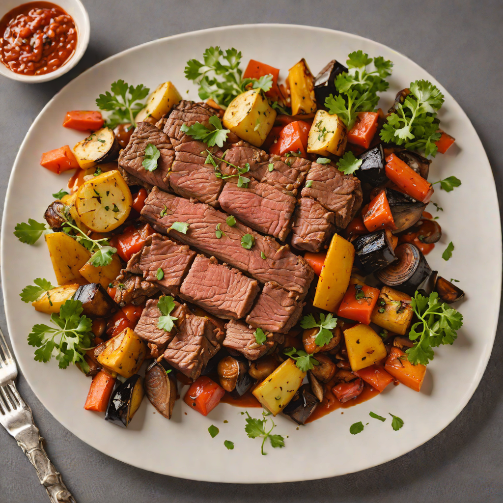 Slow-Cooked Tibs Beef with Berbere and Roasted Vegetables
