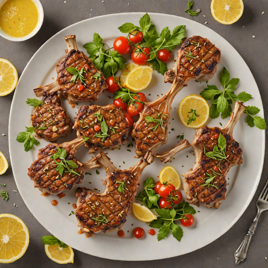 Baked Greek Lemon-Oregano Lamb Chops