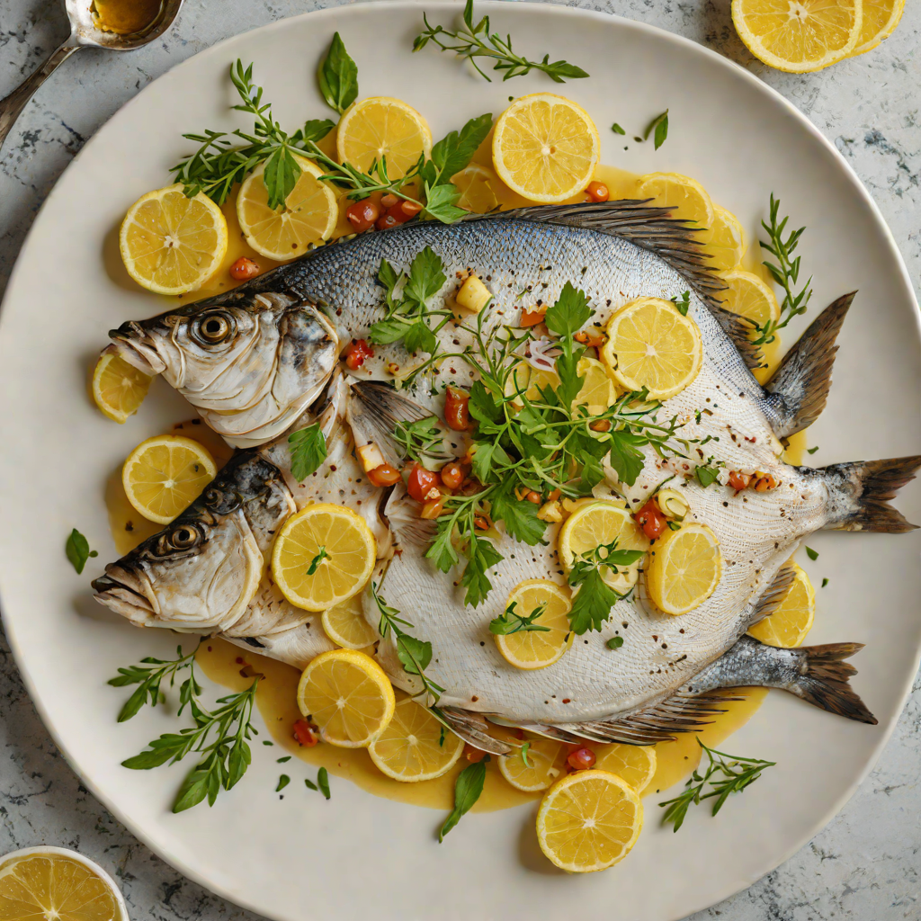 Oven-Baked Mediterranean Sea Bream with Lemon and Herbs