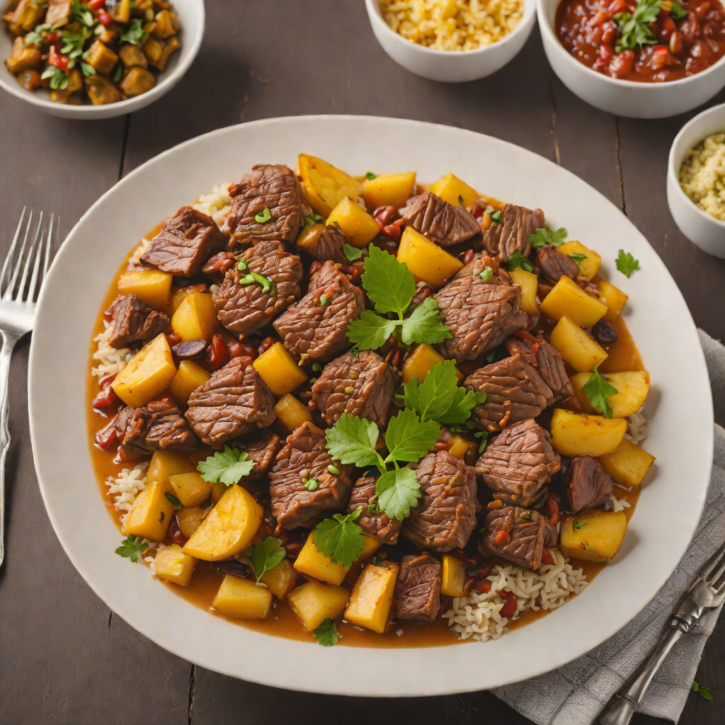 Caribbean-Spiced Pork Shoulder Stew with Sweet Plantains