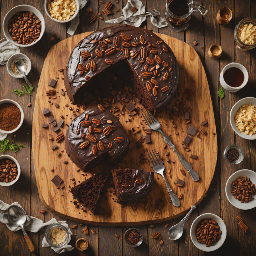 Molasses-Spiced Rum Chocolate Cake
