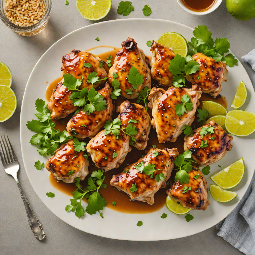 Honey-Lime Marinated Chicken Thighs with Cilantro