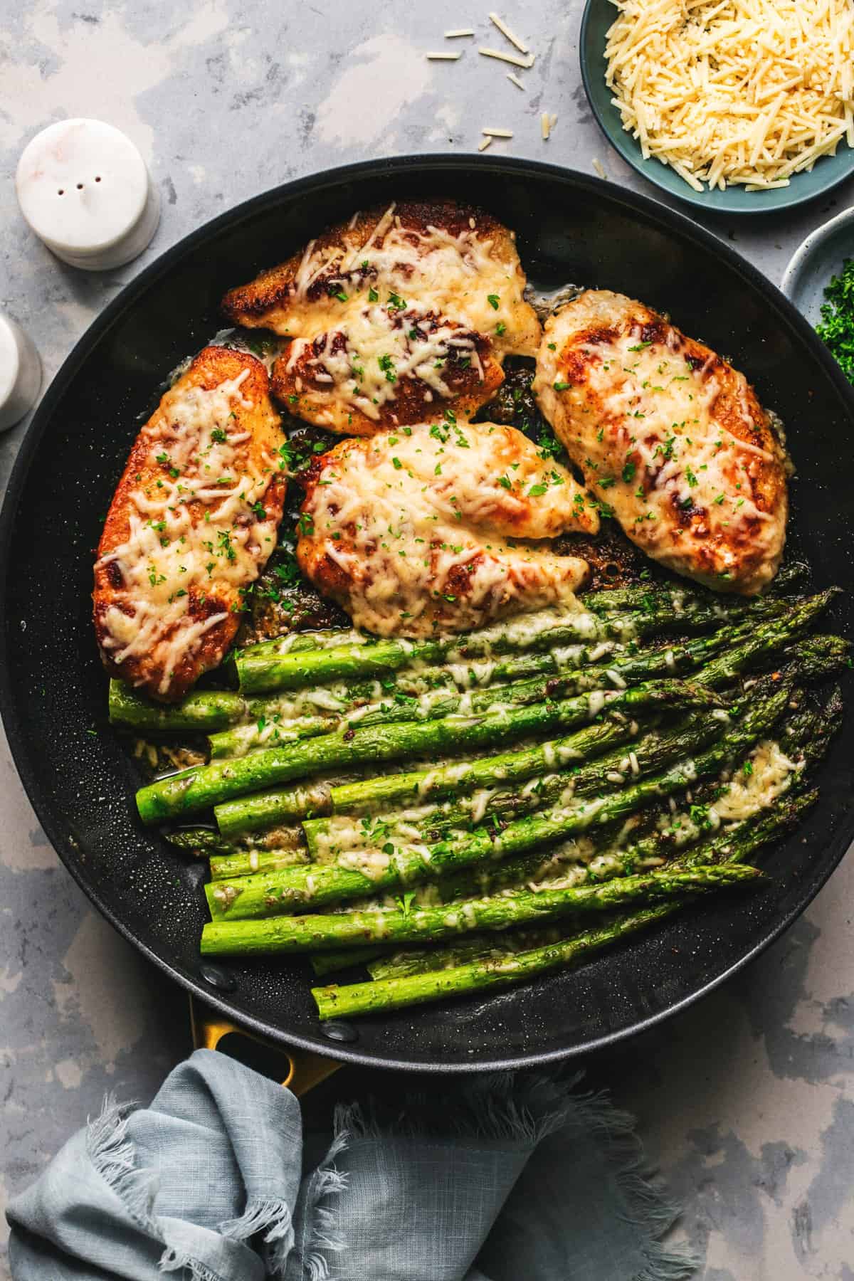 One-Pan Garlic Parmesan Chicken and Asparagus