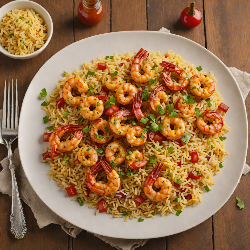 Wood-Fired Cajun Shrimp with Andouille Sausage and Creole Rice