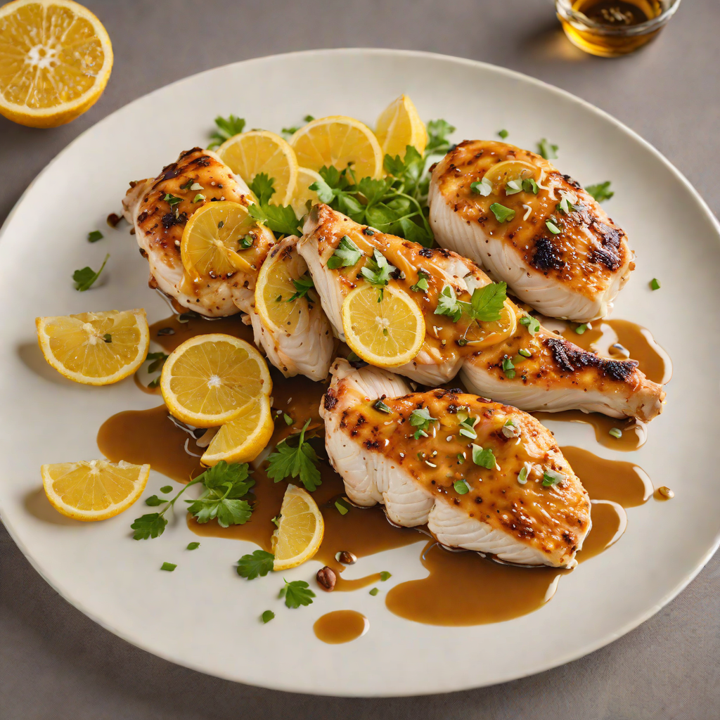 Pan-Seared Chicken with Garlic and Citrus Reduction
