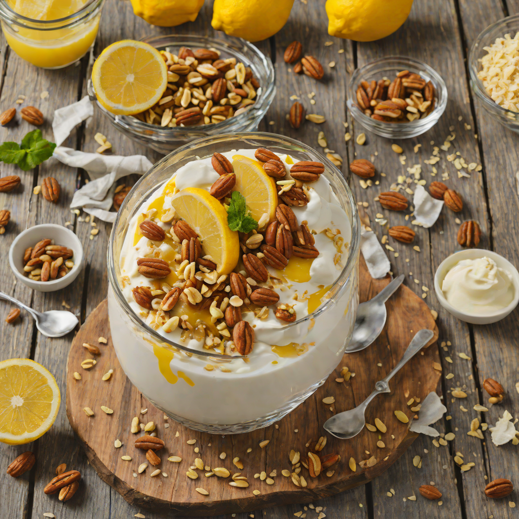 No-Bake Lemon Greek Yogurt Parfait with Honey and Nuts