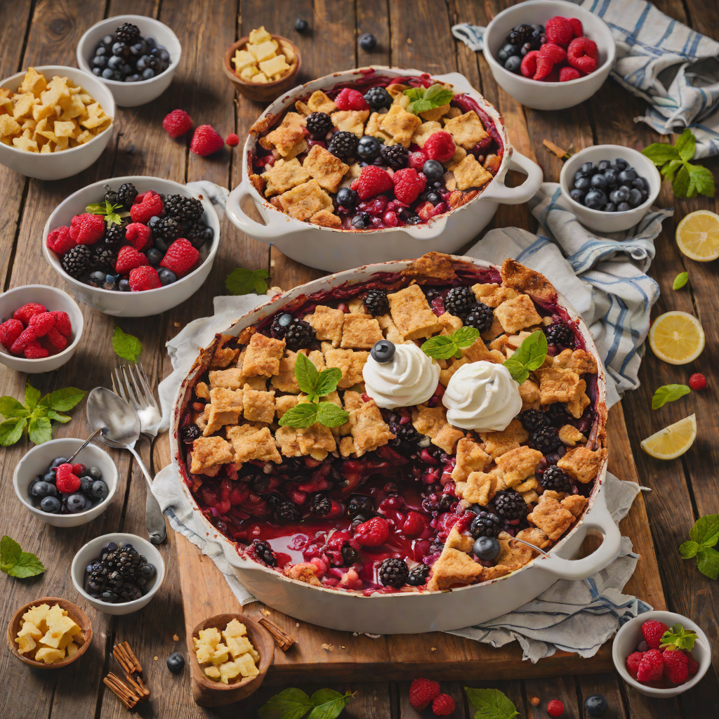 Oven-Roasted Berry Cobbler with Cinnamon Crust