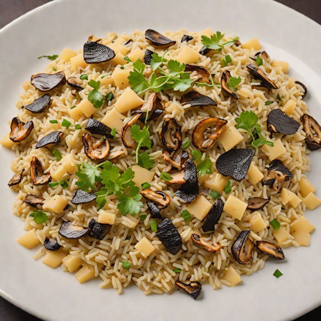 Sautéed Wild Mushroom Risotto with Kalamazoo Cheddar
