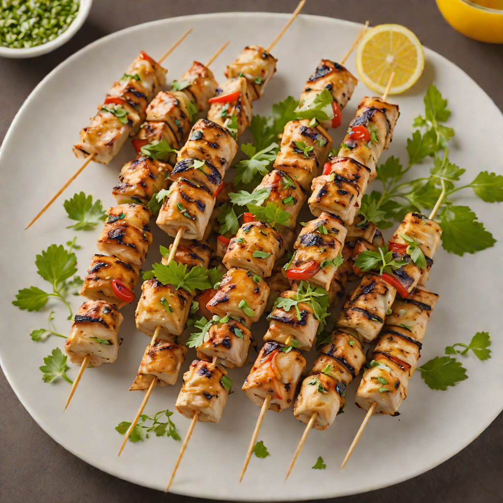 Grilled Amish Country Herb-Marinated Chicken Skewers