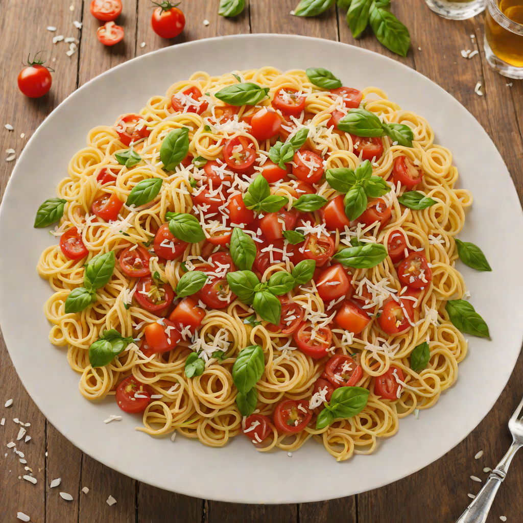 Half-Hour Tomato Basil Pasta with Garlic and Parmesan