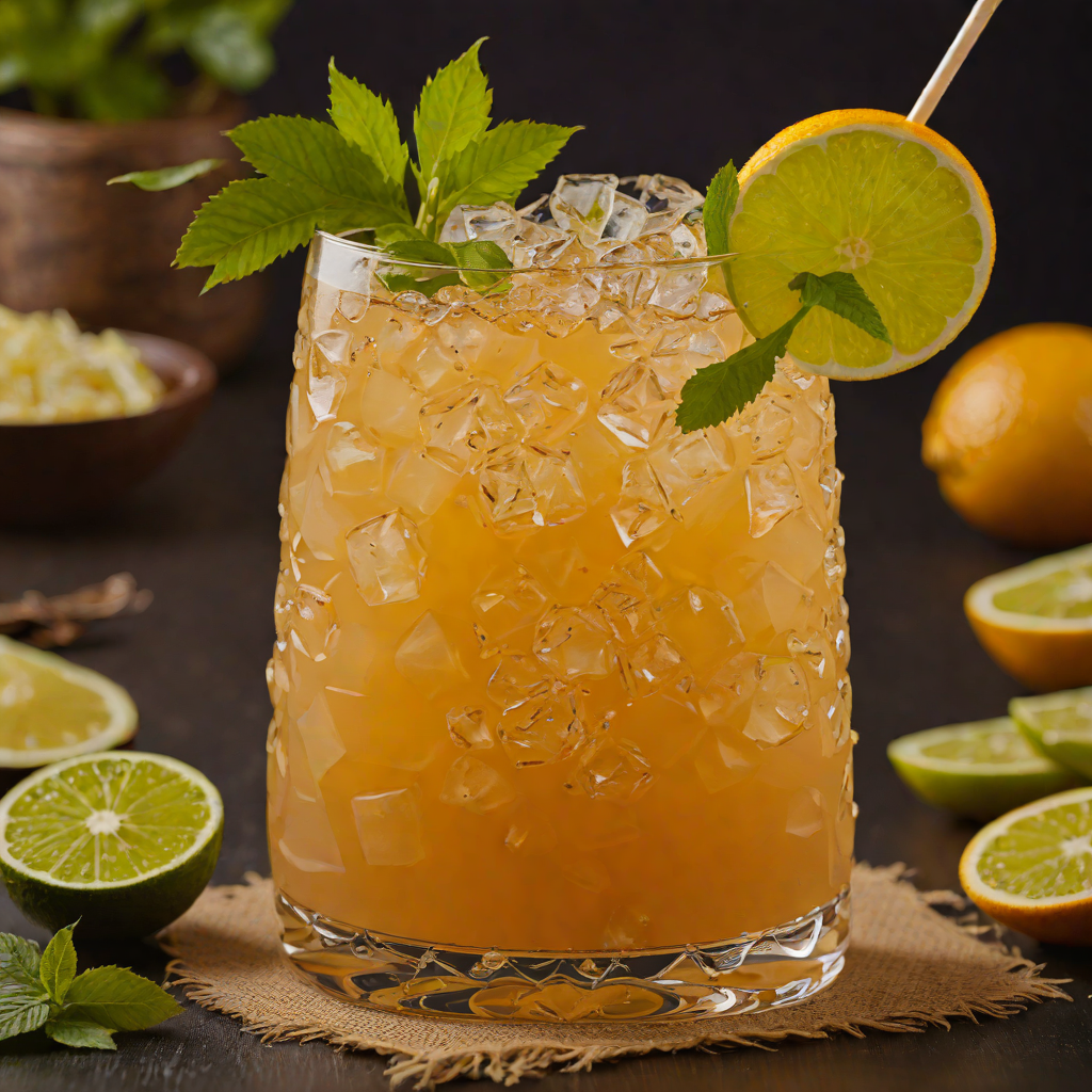 Tiki-Style Mai Tai Cocktail with Fresh Citrus and Orgeat