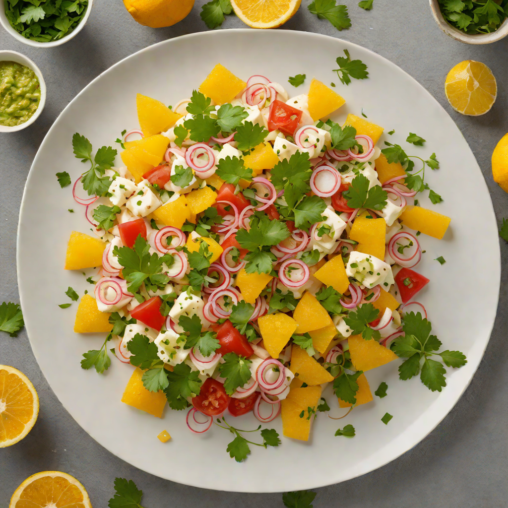 Spiced Mezcal Ceviche with Citrus and Cilantro
