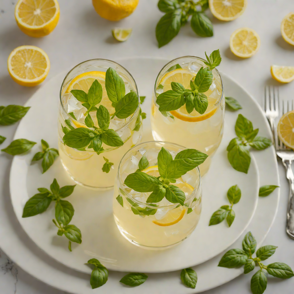 Herb-Infused Vodka Lemonade with Basil