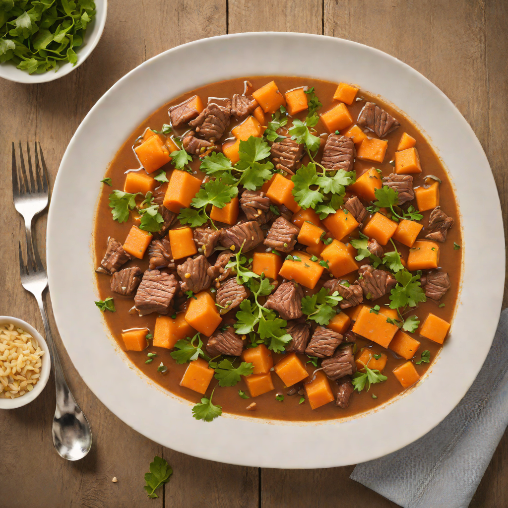 Kalamazoo-Inspired Beef and Sweet Potato Stew