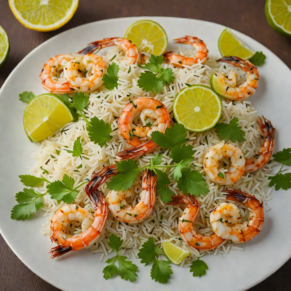 Citrus-Marinated Grilled Shrimp with Cilantro-Lime Rice