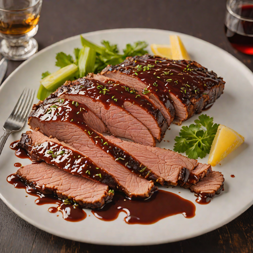 Slow-Smoked Beef Brisket with Kentucky Bourbon BBQ Glaze