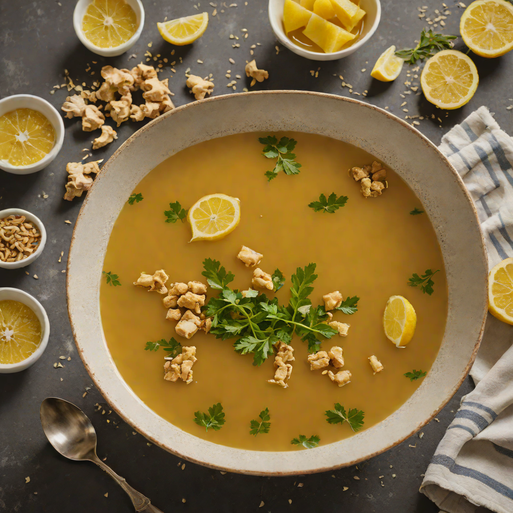 Ginger-Turmeric Broth with Lemon and Honey