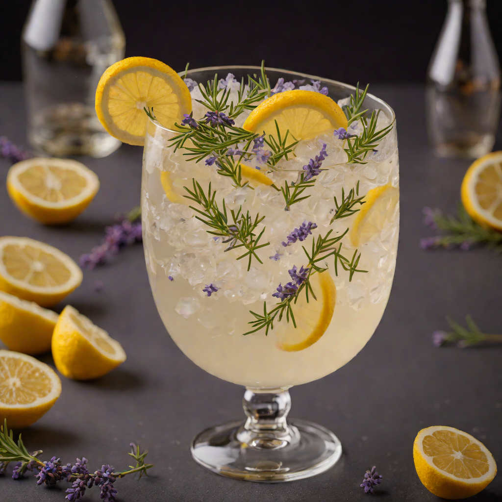 Gatsby-Era Gin Fizz with Fresh Lemon and Lavender