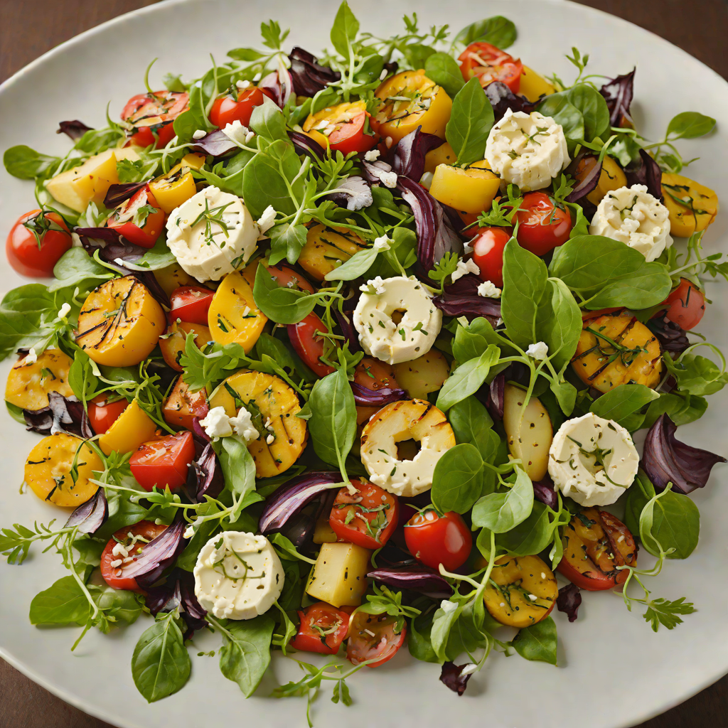 Kalamazoo-Inspired Grilled Vegetable and Goat Cheese Salad