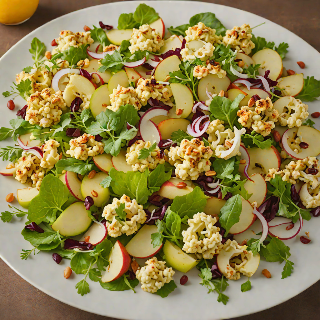 Roasted Cauliflower and Apple Salad with Citrus Vinaigrette