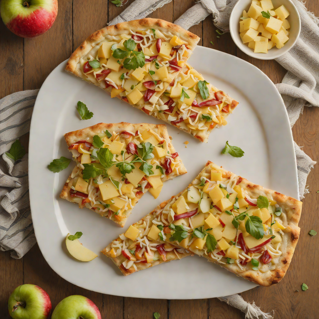 Saginaw County Apple and Cheddar Flatbread