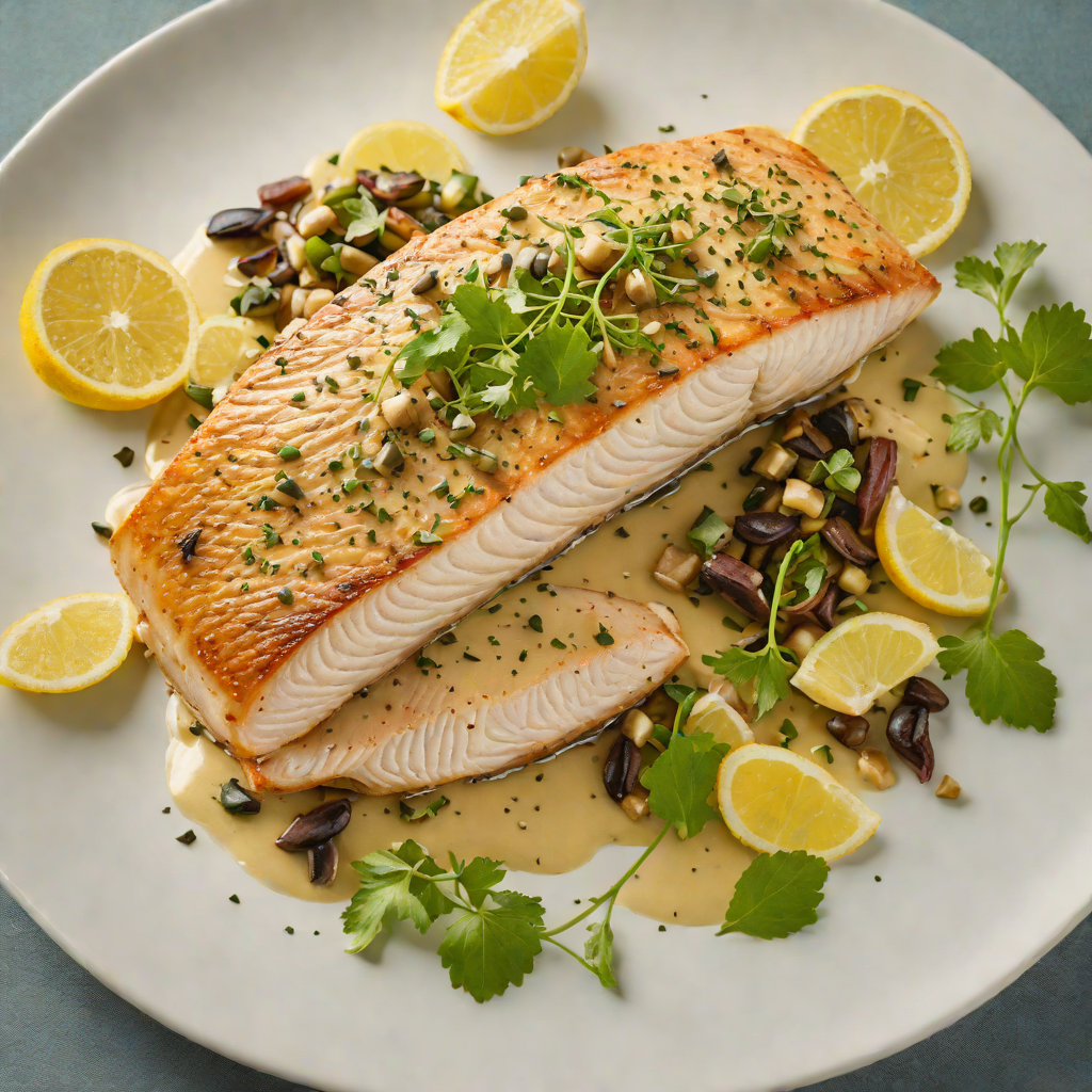 Pan-Seared Lake Michigan Whitefish with Lemon-Caper Butter Sauce