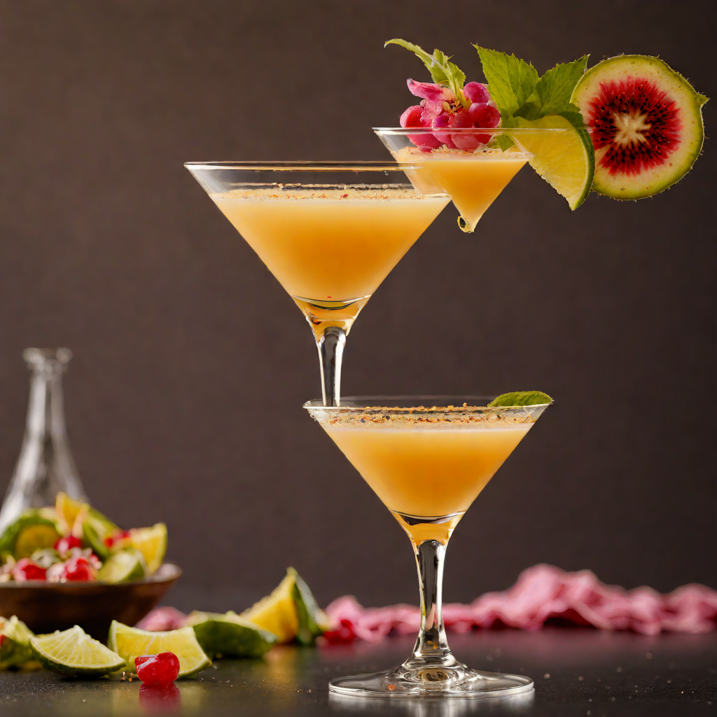 Layered Tropical Passion Martini