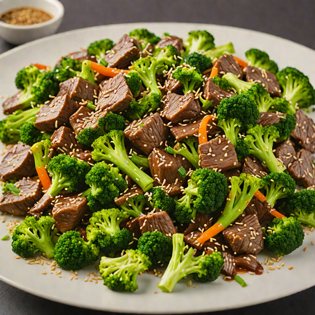 Beef Stir-Fry with Broccoli and Sesame Seeds