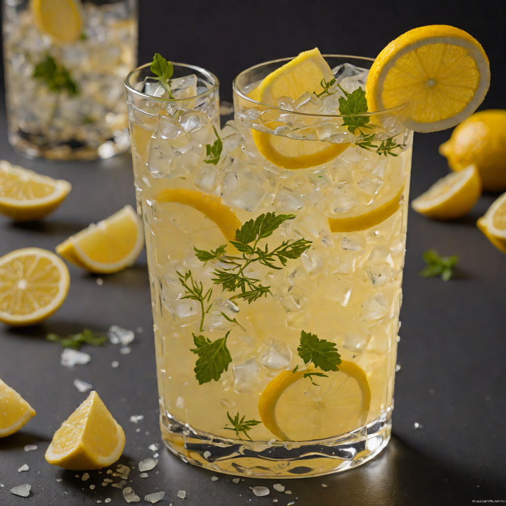 Ginger-Infused Vodka Lemon Cooler