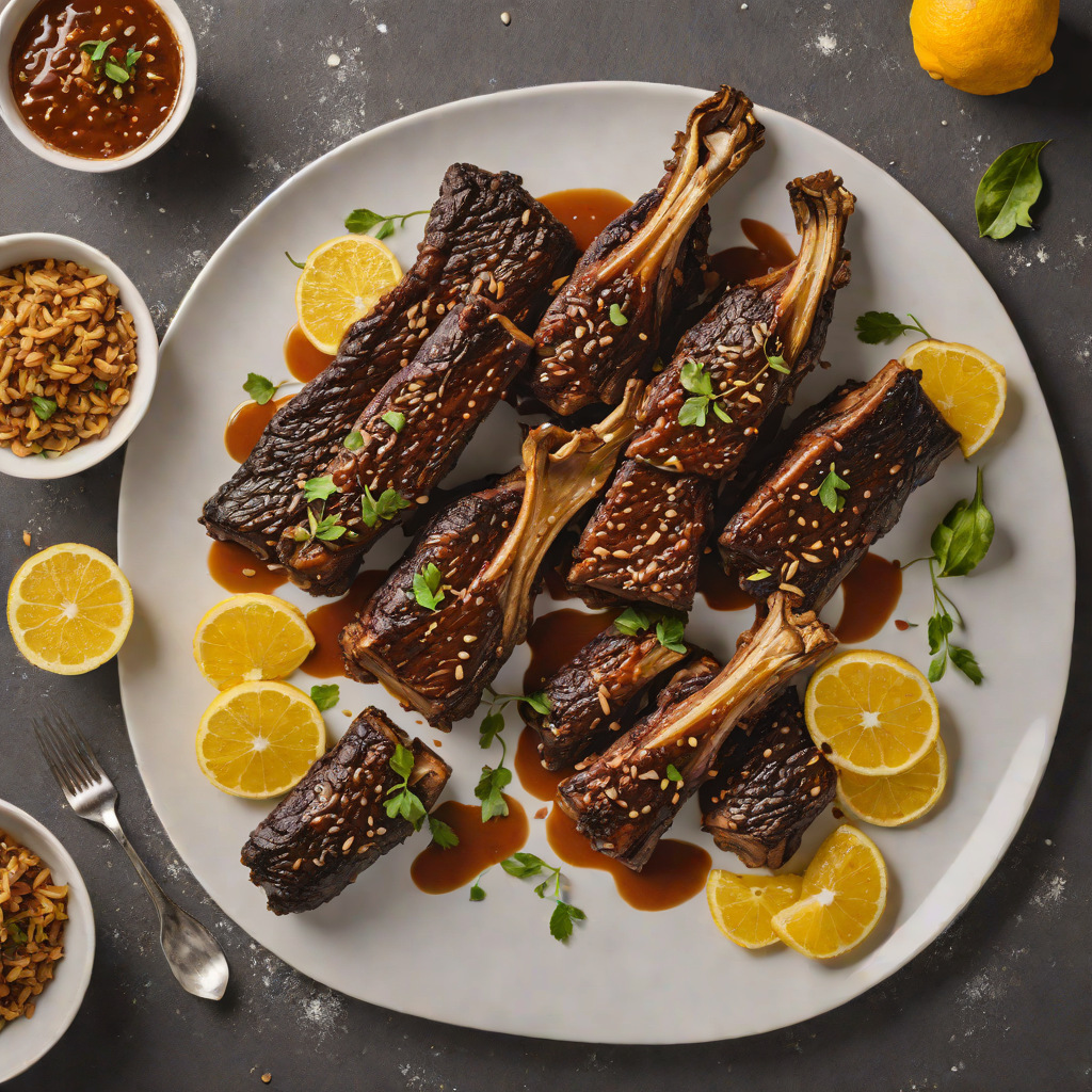 Slow-Cooked Brazilian Beef Ribs with Garlic and Citrus