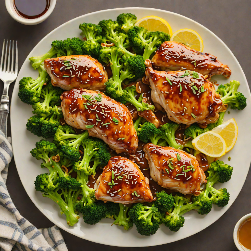 Honey-Soy Glazed Sheet Pan Chicken with Broccoli