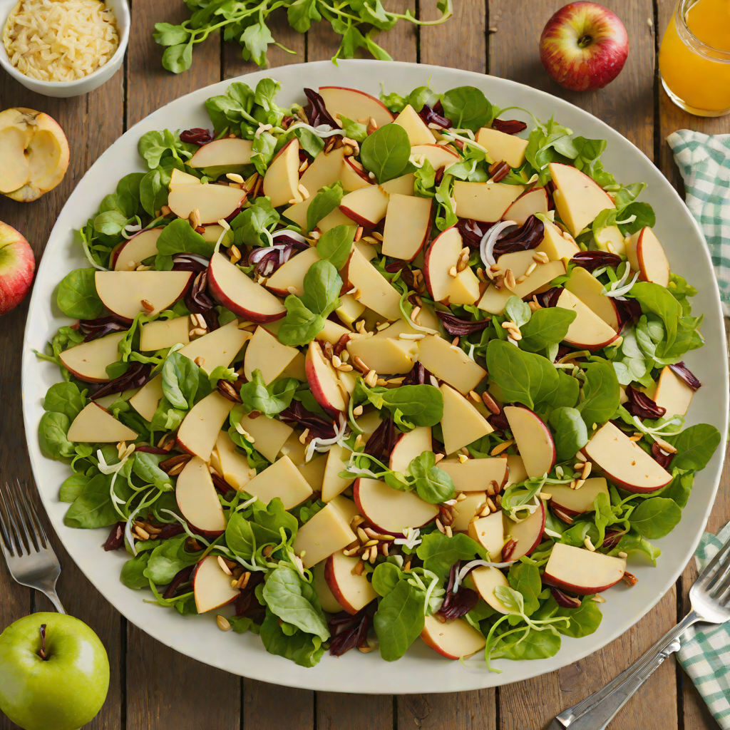 Kalamazoo Regional Apple and Cheddar Salad with Maple Vinaigrette