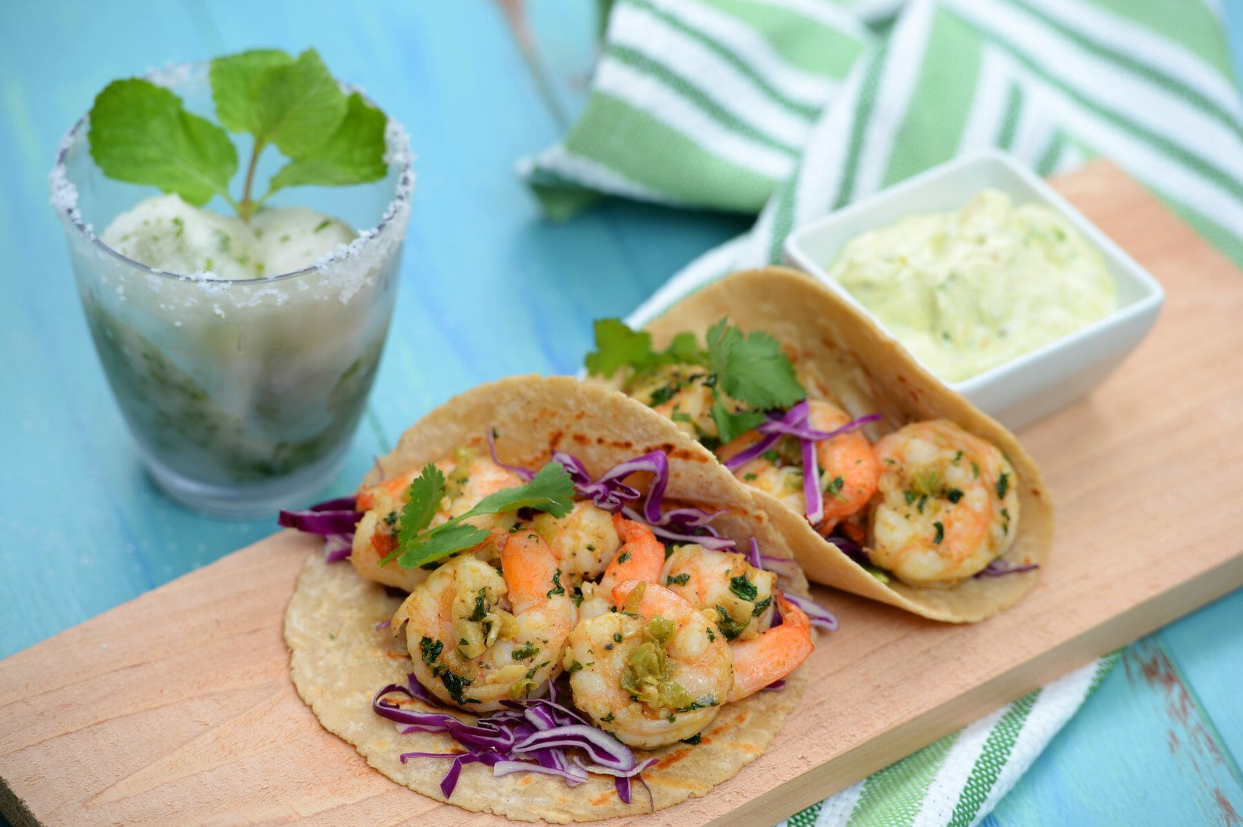 Garcia's Lime-Cilantro Shrimp Tacos