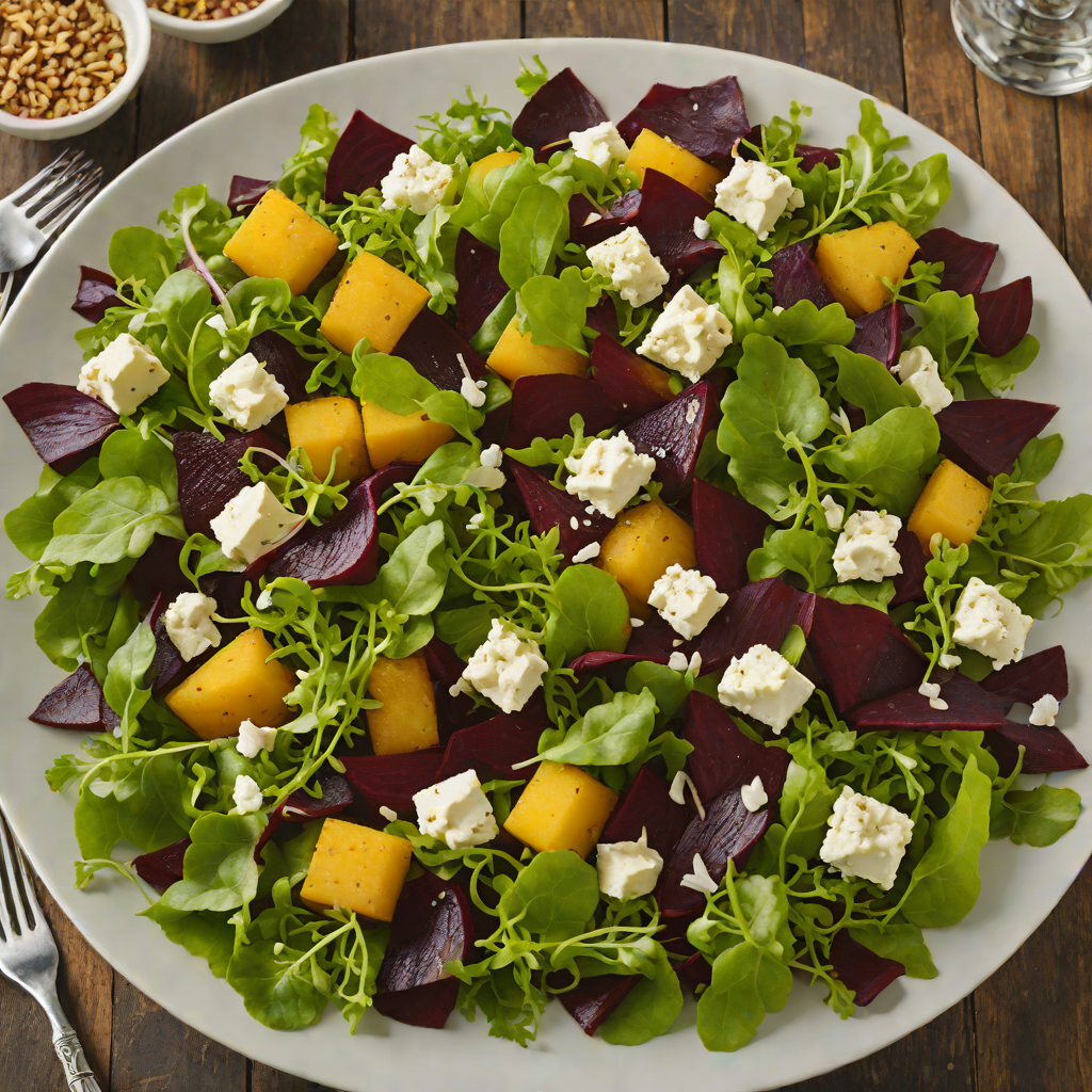 Kalamazoo-Style Roasted Beet and Goat Cheese Salad