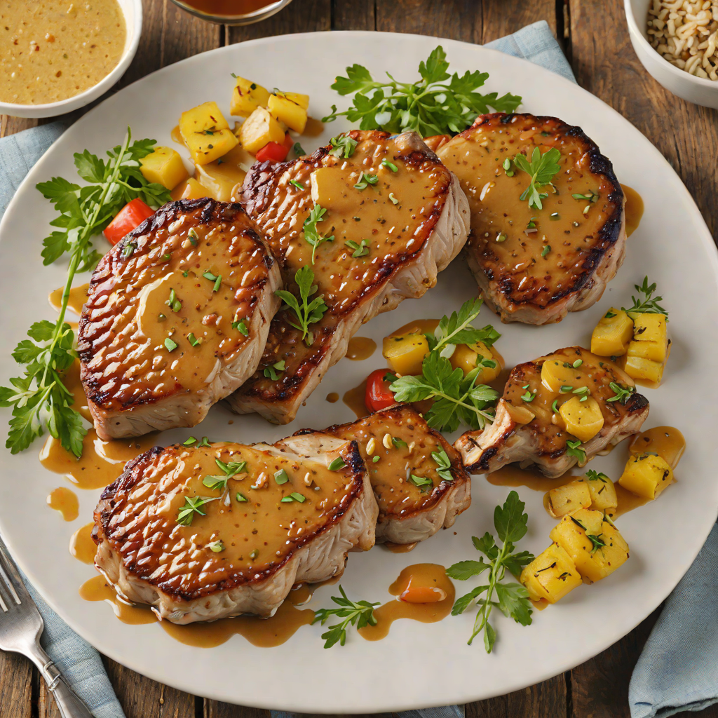 Rustic Kalamazoo-Style Maple Mustard Glazed Pork Chops