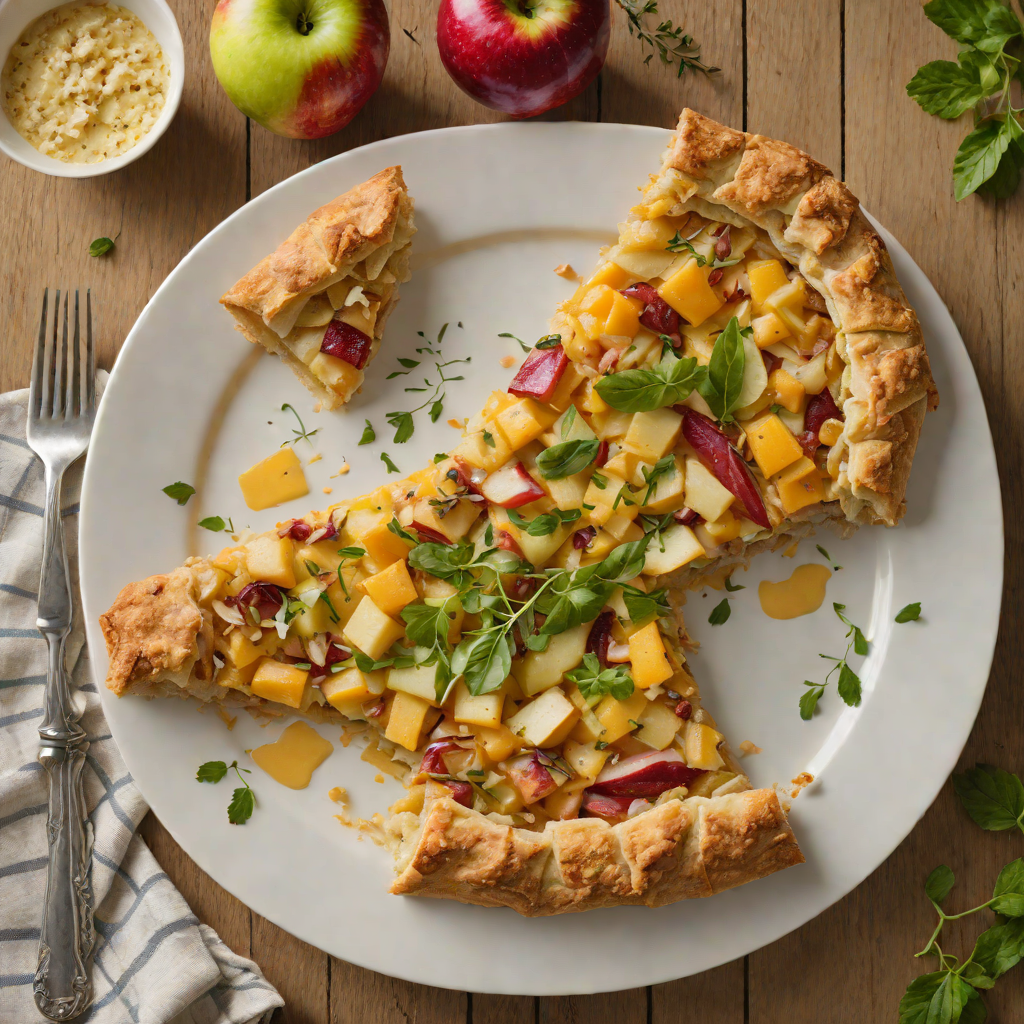 Kalamazoo-Inspired Apple and Cheddar Savory Galette