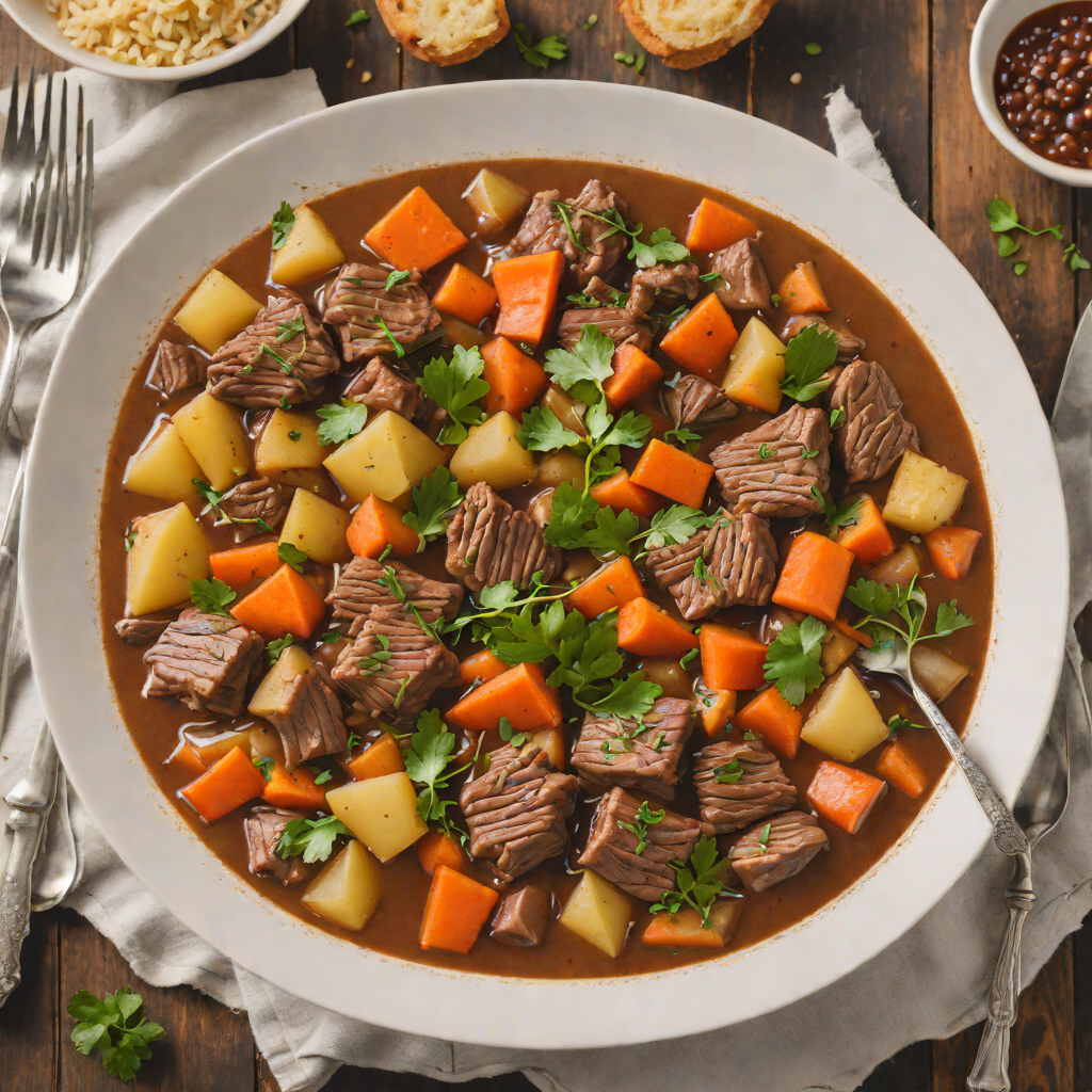 Oakland County Slow Cooker Beef Stew with Root Vegetables