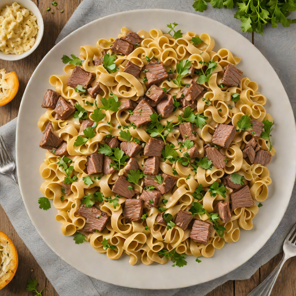 Oakland County Style Beef and Mushroom Stroganoff