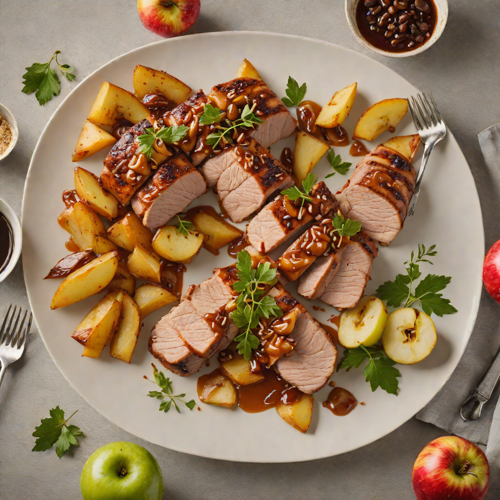 Saginaw-Inspired Maple-Glazed Pork Tenderloin with Roasted Apples