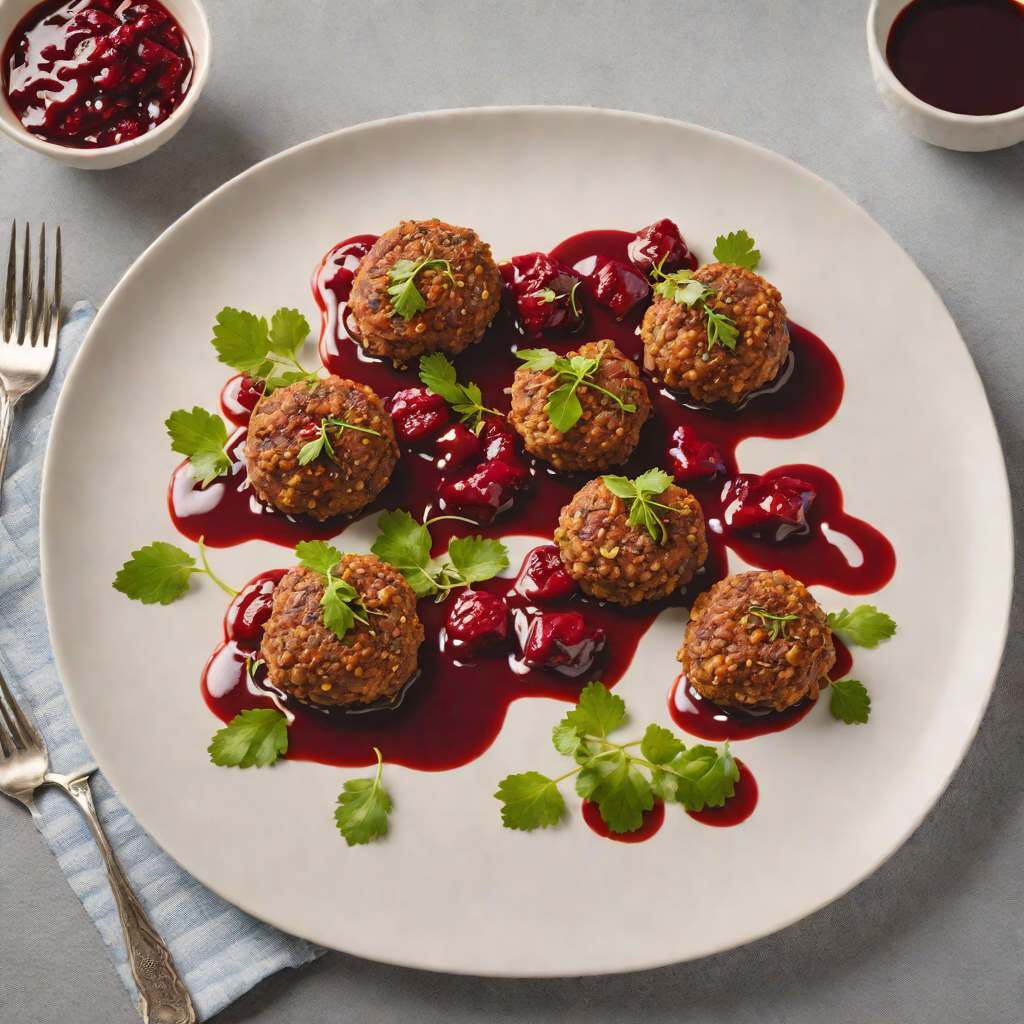 Slow-Cooked Lamb Rissoles with Beetroot Chutney