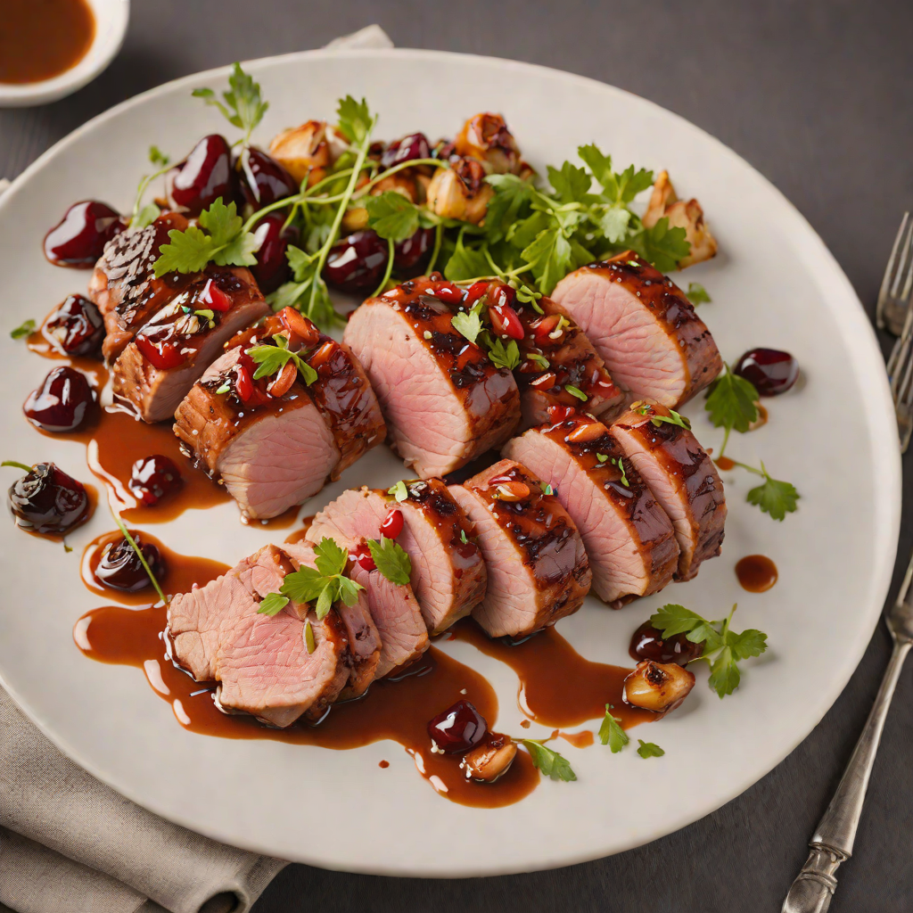 Kalamazoo-Inspired Cherry and Maple Glazed Pork Tenderloin