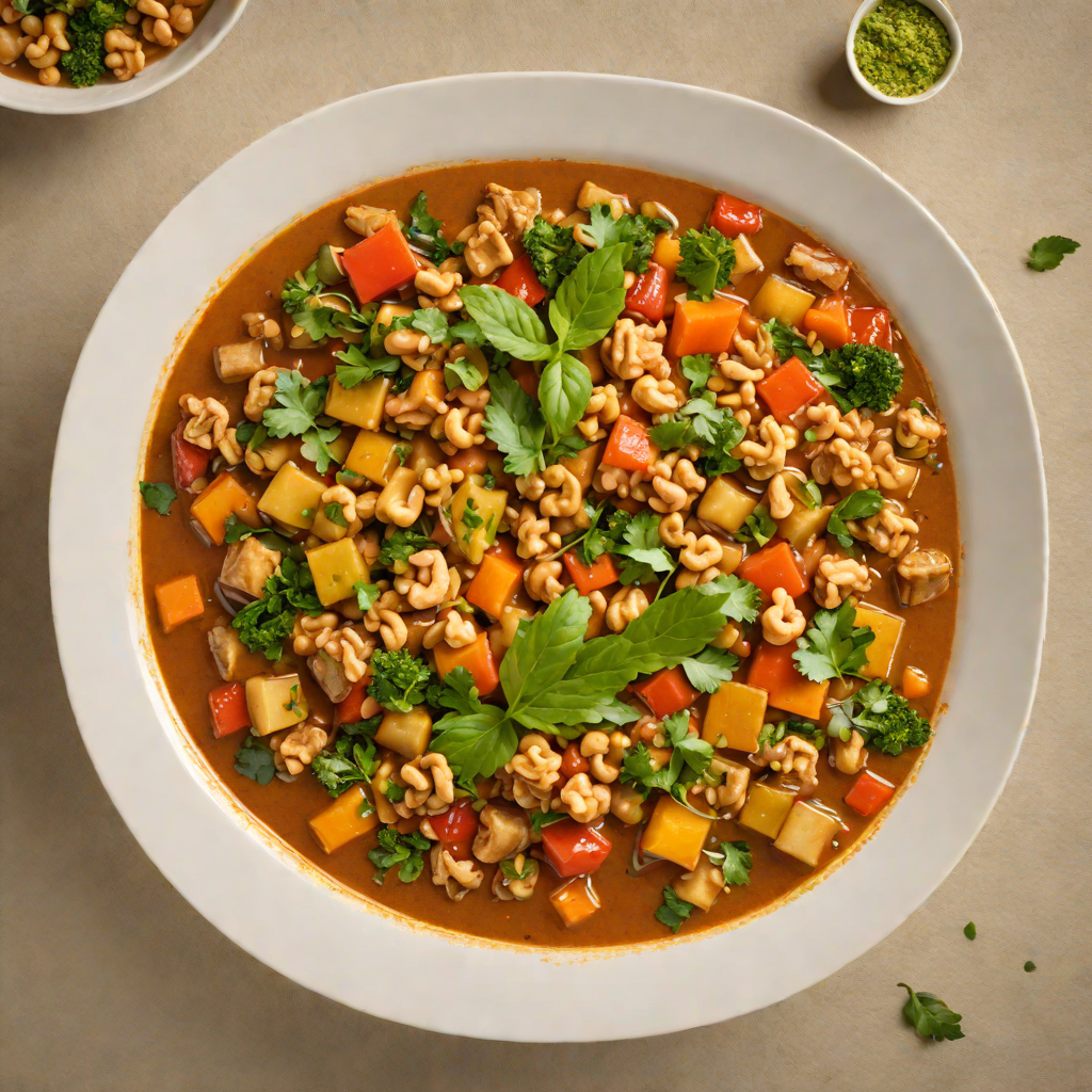 Vegetable Ndolé Stew with Groundnuts