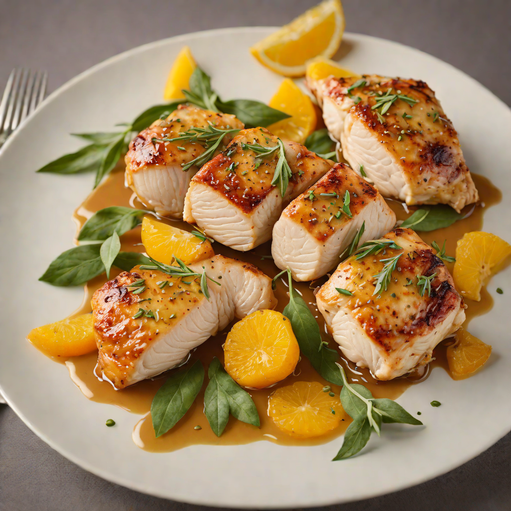 Pan-Seared Chicken with Orange and Sage Reduction
